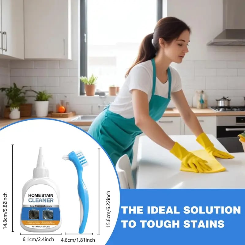 Say Goodbye to Stubborn Mold! Multi-Purpose Mold Remover Gel + Scrub Brush