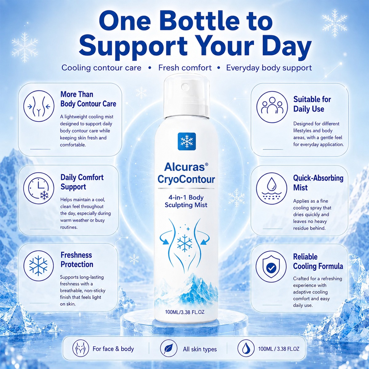 Alcuras® CryoContour 4-in-1 Body Sculpting Mist