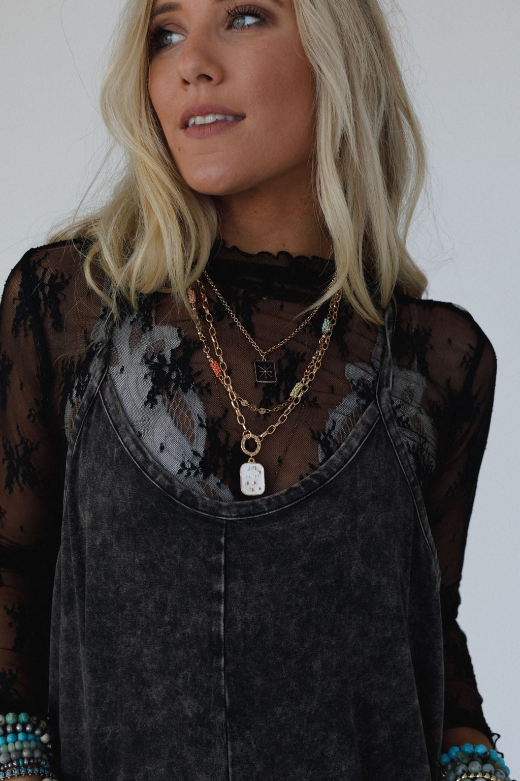 Totally Charmed Layered Necklace - Gold