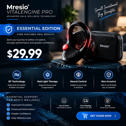 🔥Mresio® VitalEngine Pro-The #1 5-in-1 at-home trainer that reverses ED; PE with advanced Precision