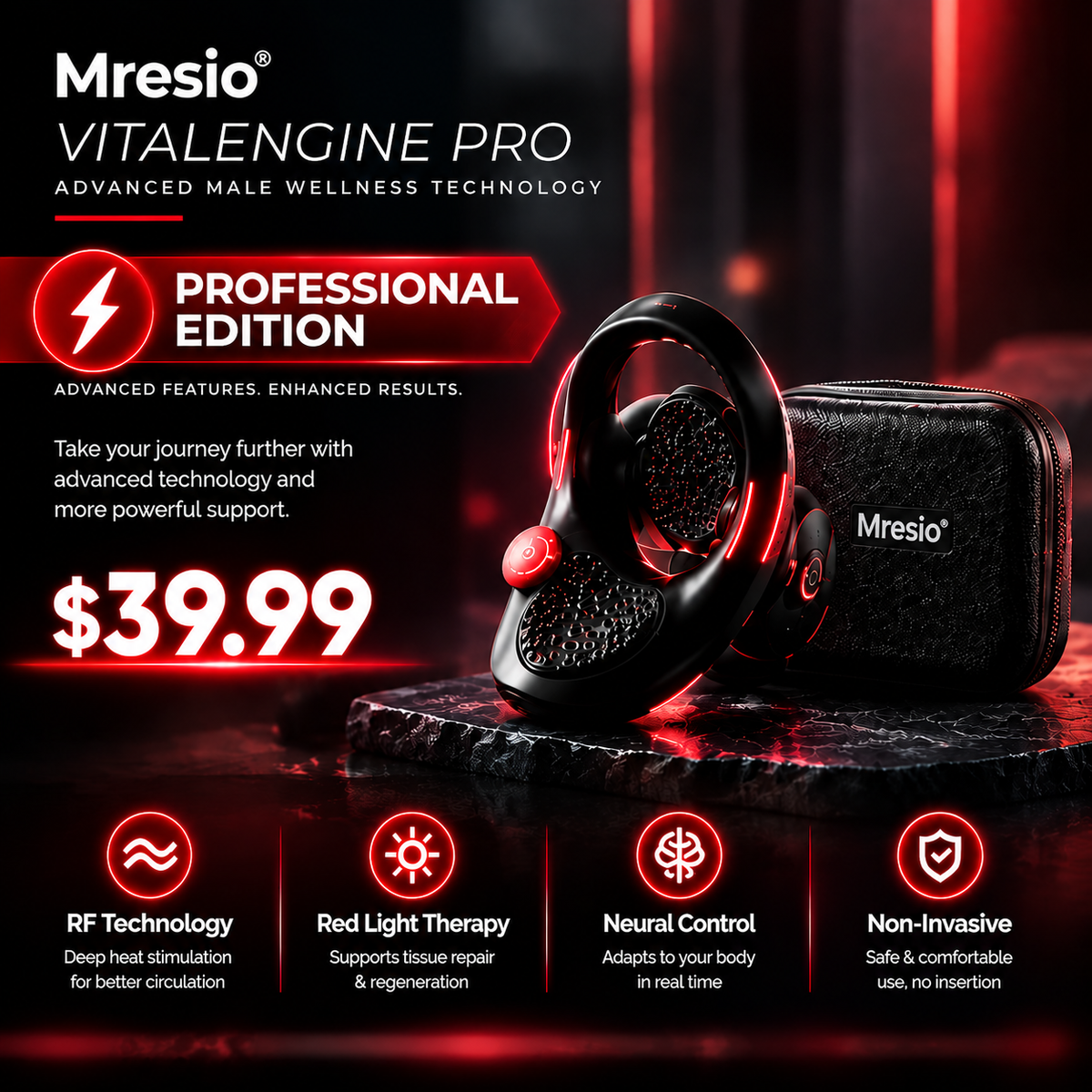 🔥Mresio® VitalEngine Pro-The #1 5-in-1 at-home trainer that reverses ED; PE with advanced Precision