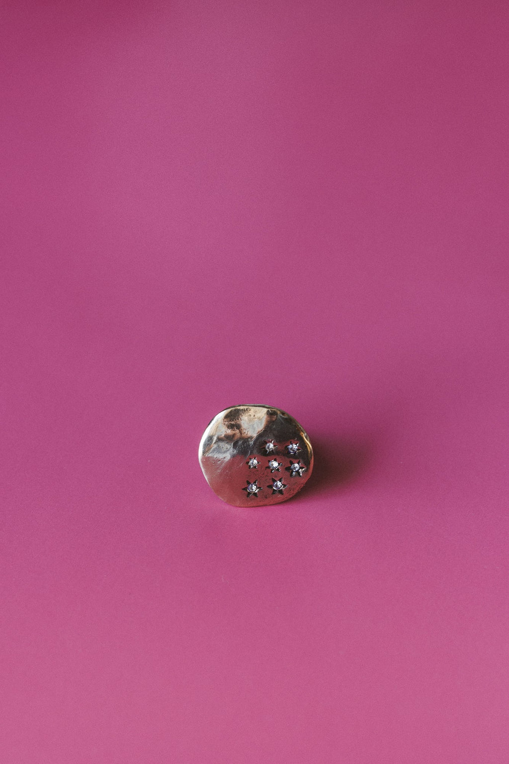 Starlit Stone Ring - Gold