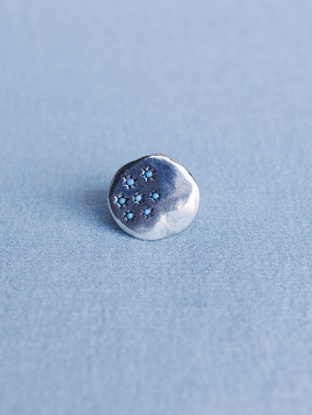 Starlit Stone Ring - Silver