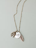 Mama Bird Necklace - Mixed Metal