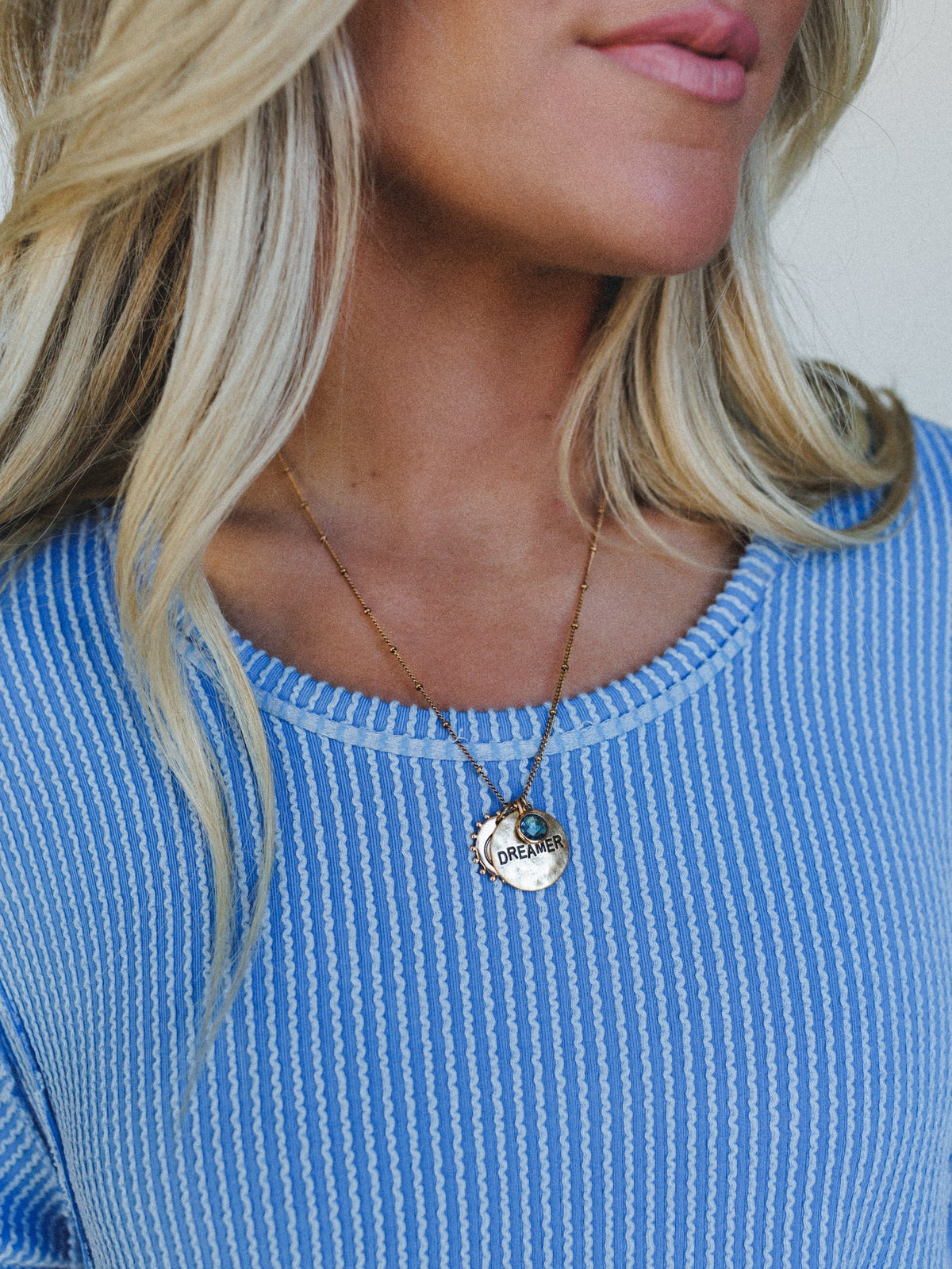 March Dreamer Birthstone Necklace - Aquamarine