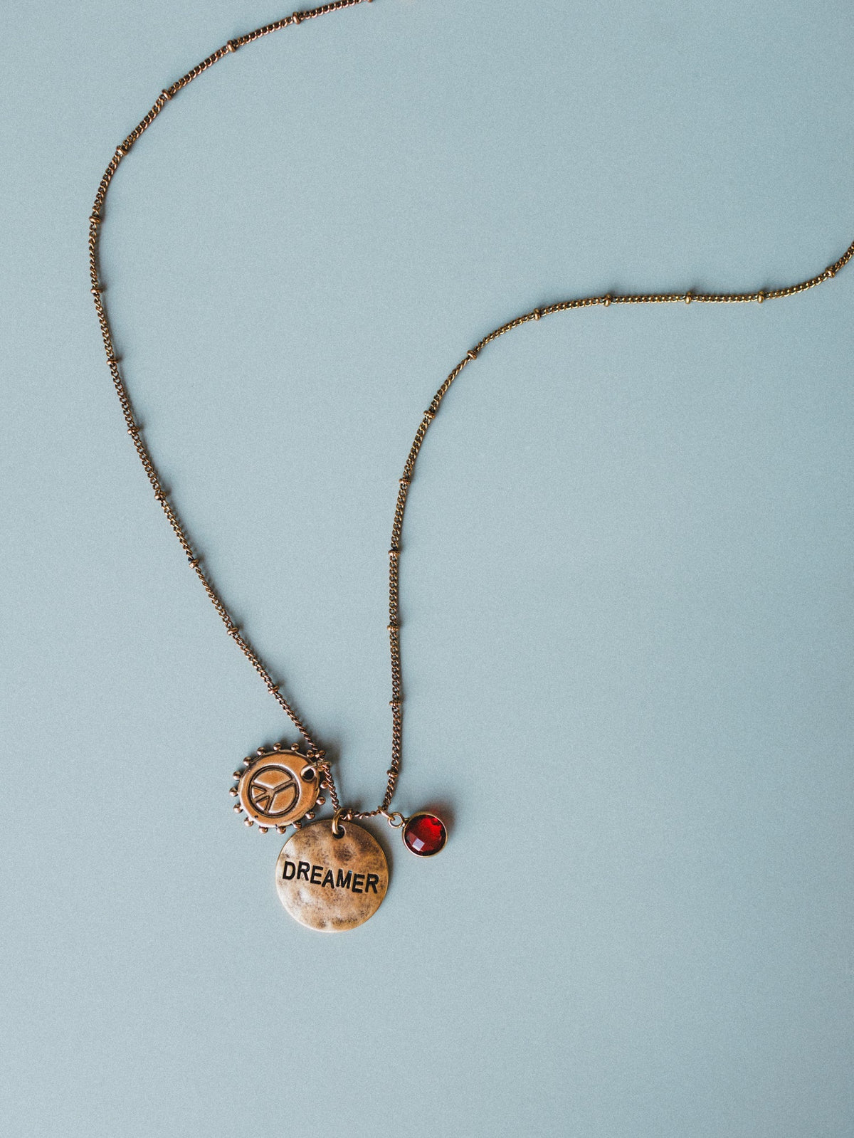 July Dreamer Birthstone Necklace - Ruby