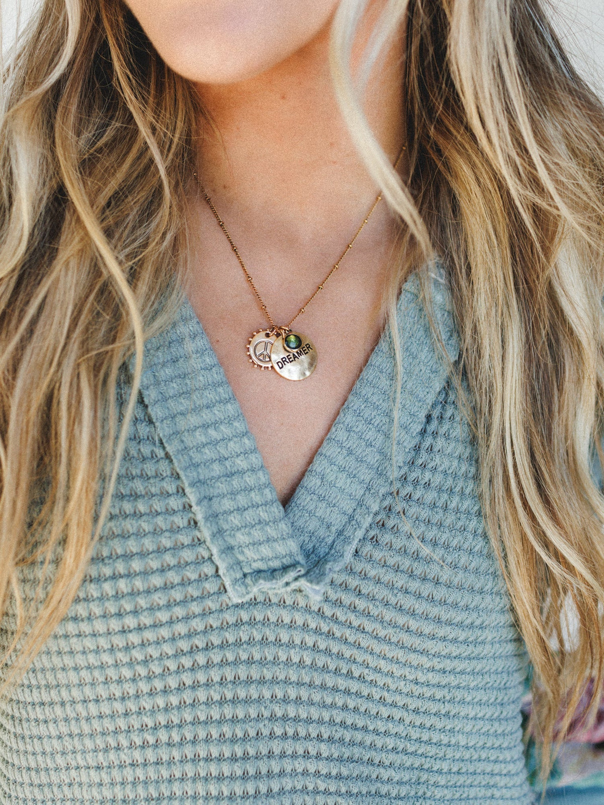 August Dreamer Birthstone Necklace - Peridot