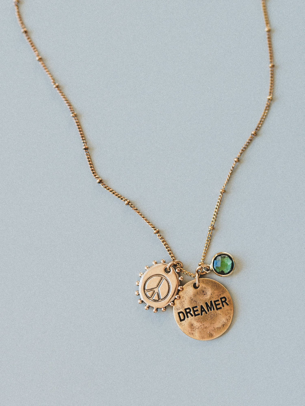 August Dreamer Birthstone Necklace - Peridot