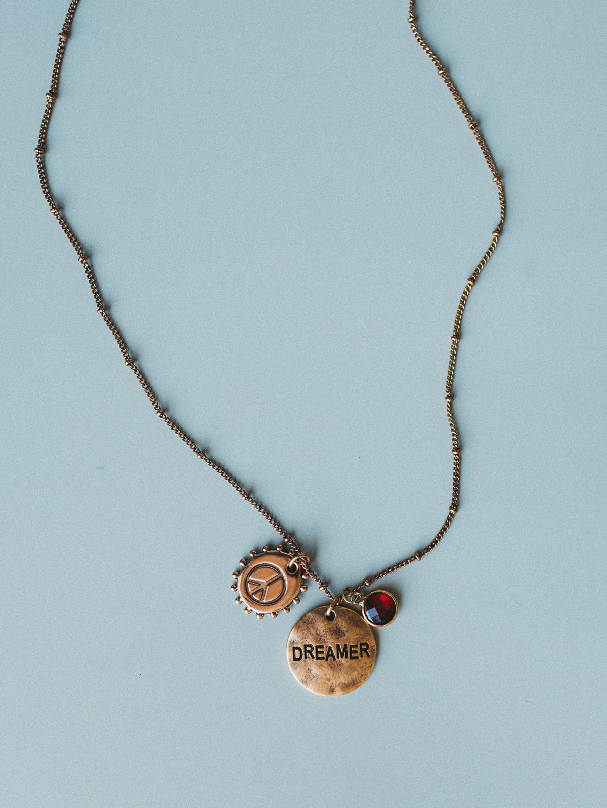 January Dreamer Birthstone Necklace - Garnet