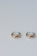 Twilight Star Etched Hoop Earrings - Gold