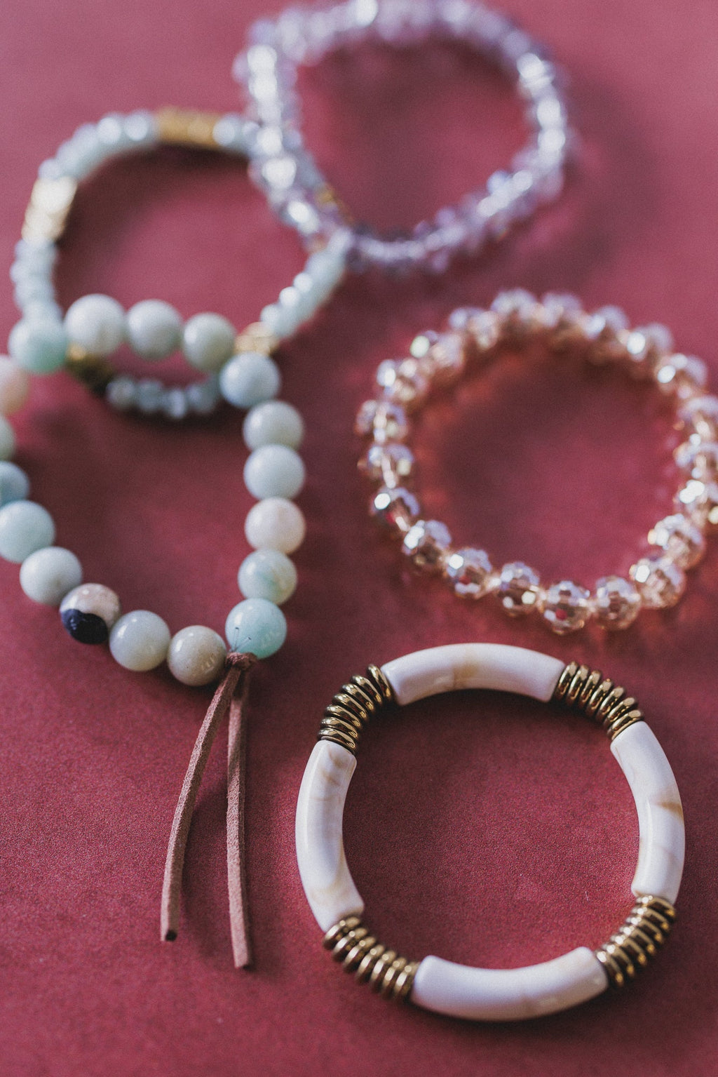 Romilly Bracelet Set - Mint Multi