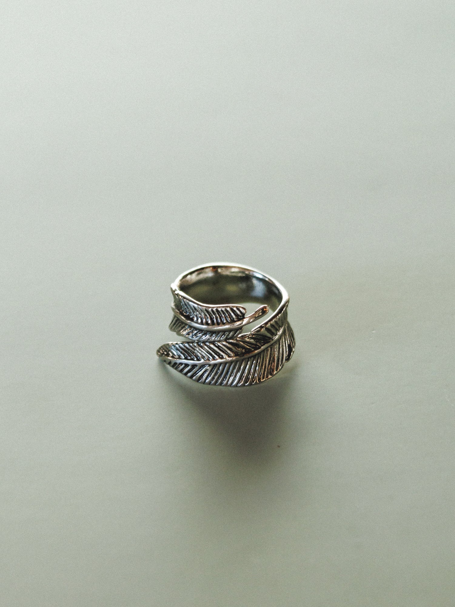 Crown Of Feathers Ring - Silver