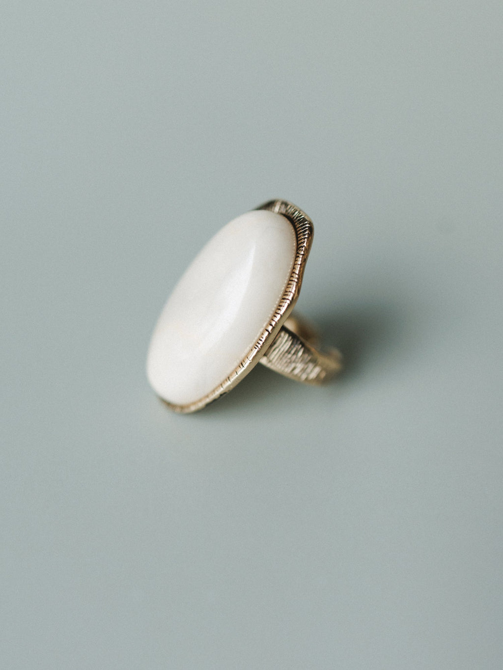 Ibiza Moon Stone Ring - White