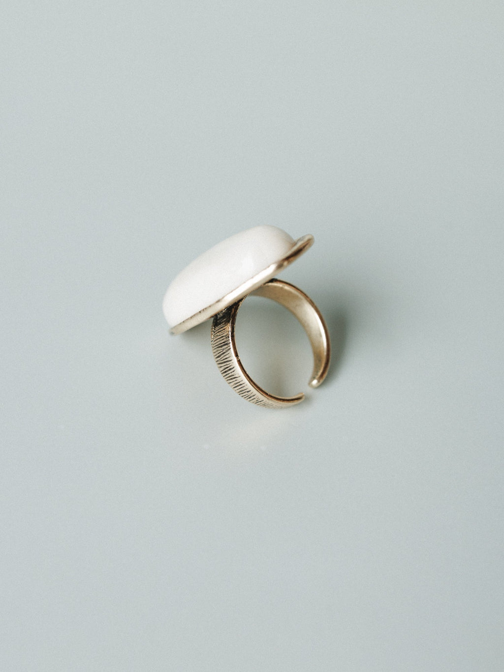 Ibiza Moon Stone Ring - White