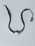 Roma Sun Statement Necklace - White