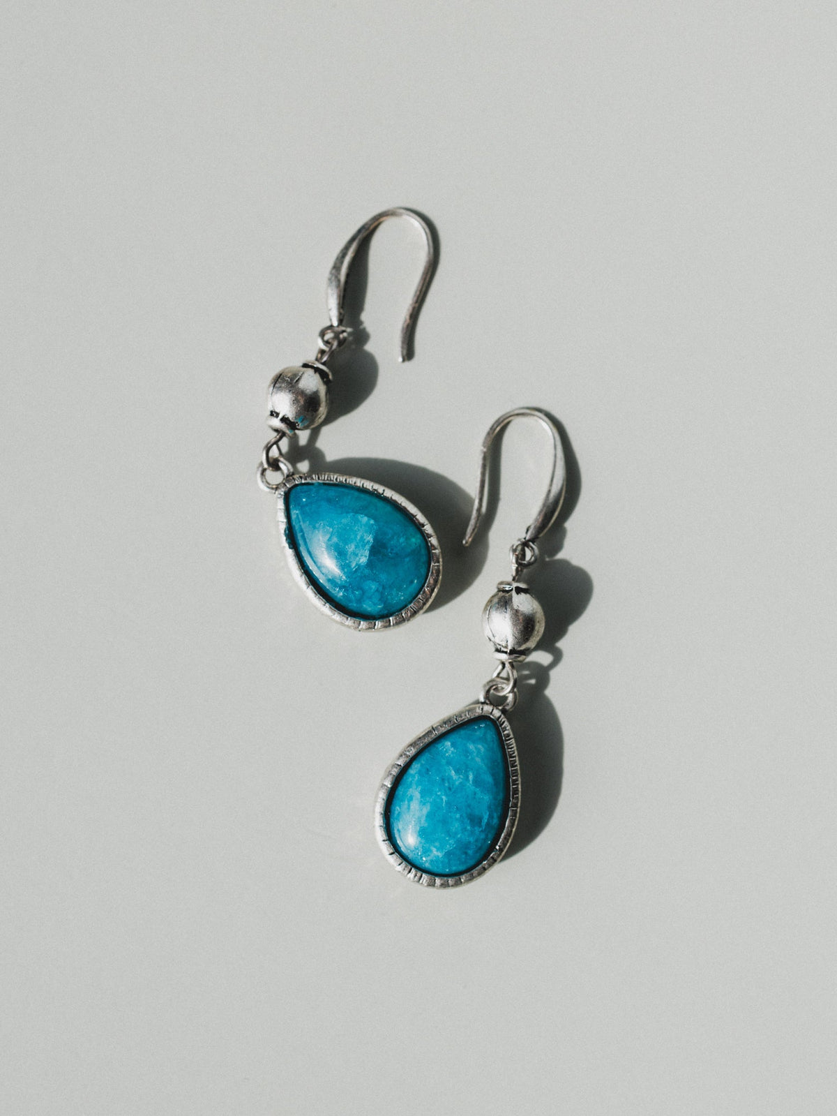Ibiza Moon Teardrop Earrings - Turquoise