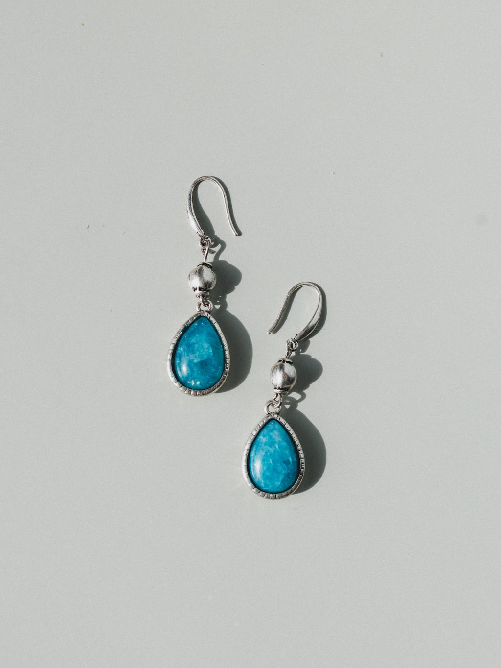 Ibiza Moon Teardrop Earrings - Turquoise