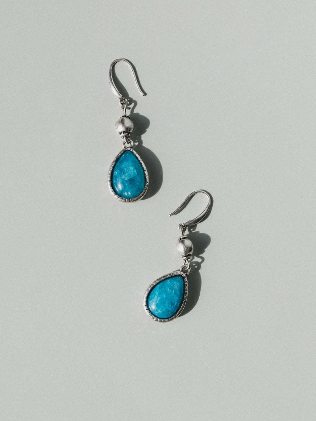 Ibiza Moon Teardrop Earrings - Turquoise