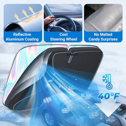 2026 Summer Hot Sale-💥2026 Foldable Anti-UV Windshield Sunshade