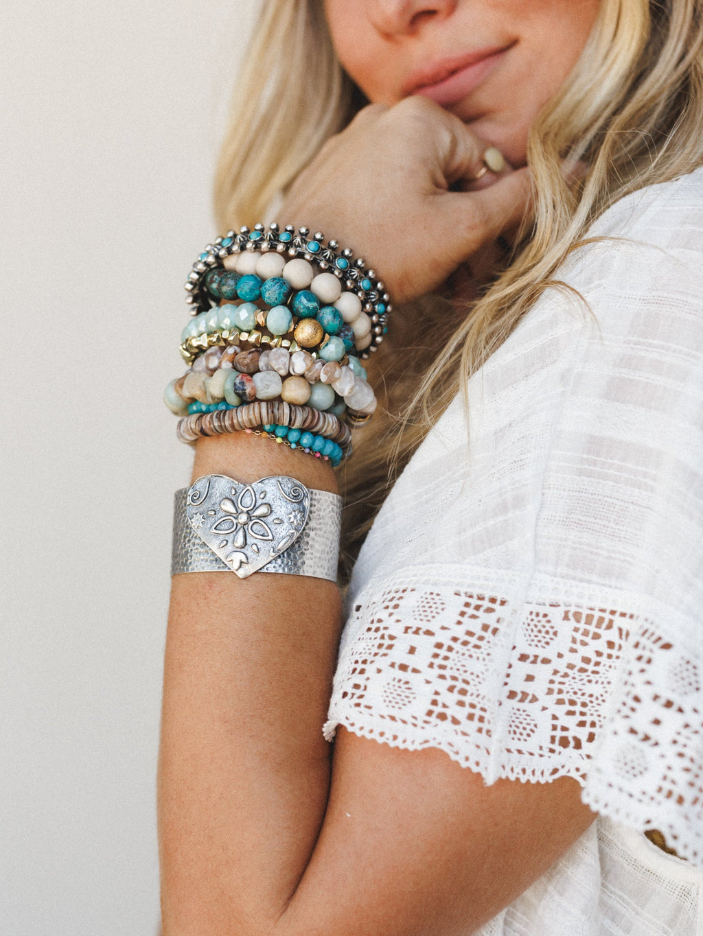 Heart of Love Cuff - Silver