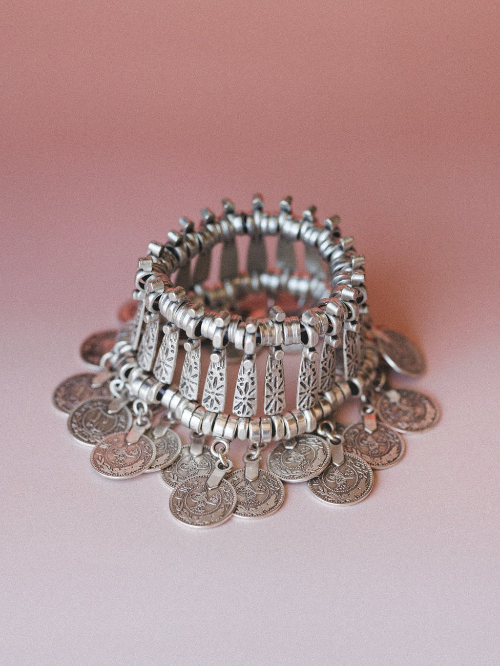 Boho Coin Bracelet - Silver