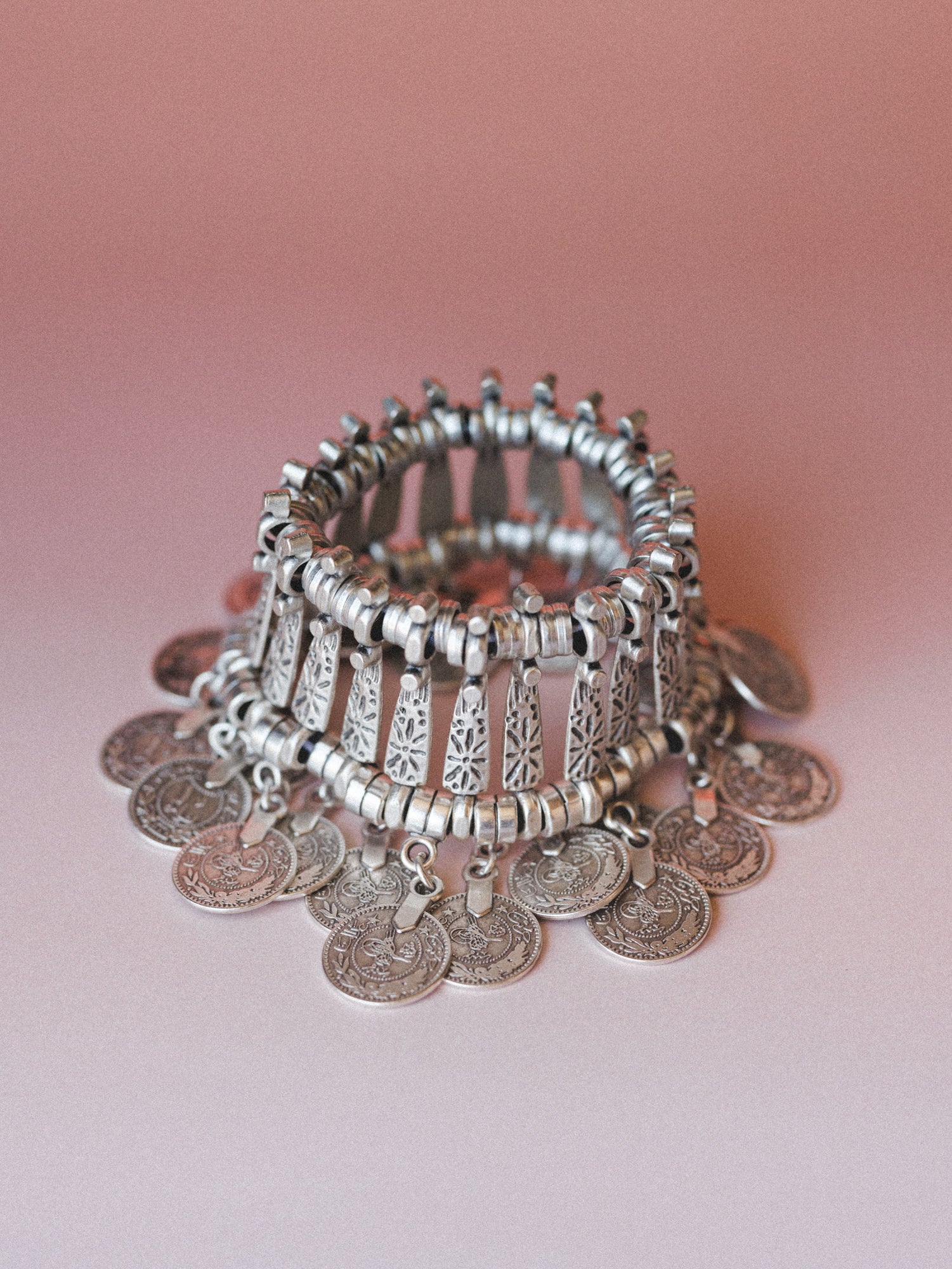 Boho Coin Bracelet - Silver