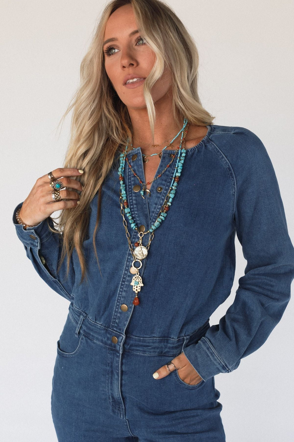 Prezley Necklace - Blue Multi