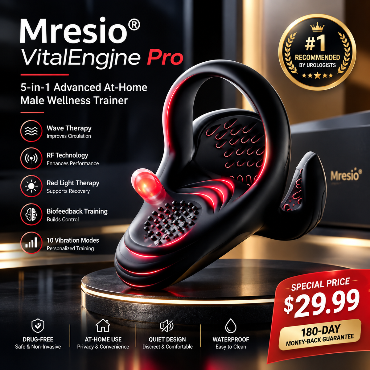 🔥Mresio® VitalEngine Pro-The #1 5-in-1 at-home trainer that reverses ED; PE with advanced Precision