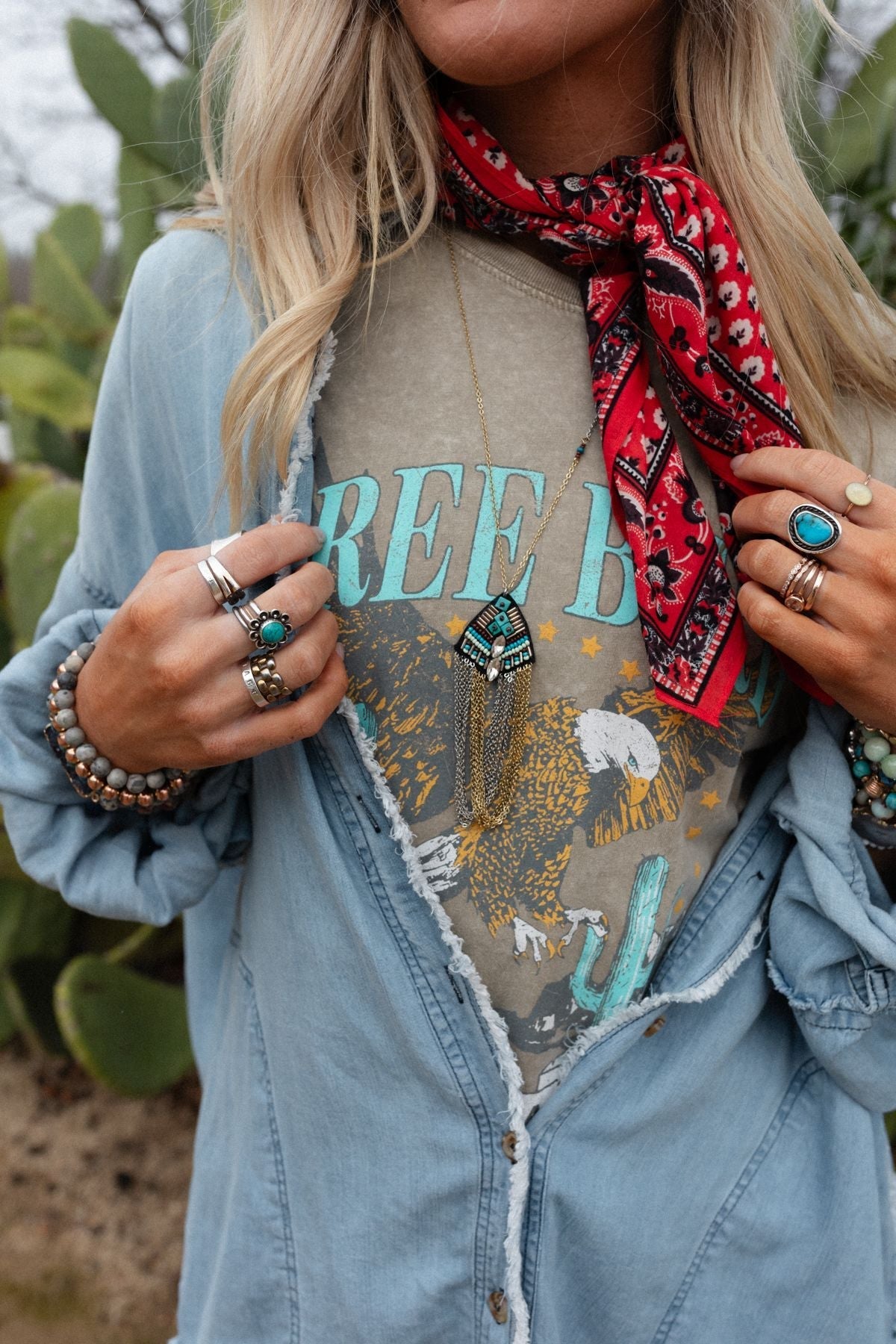 By Sea Medallion Necklace - Turquoise