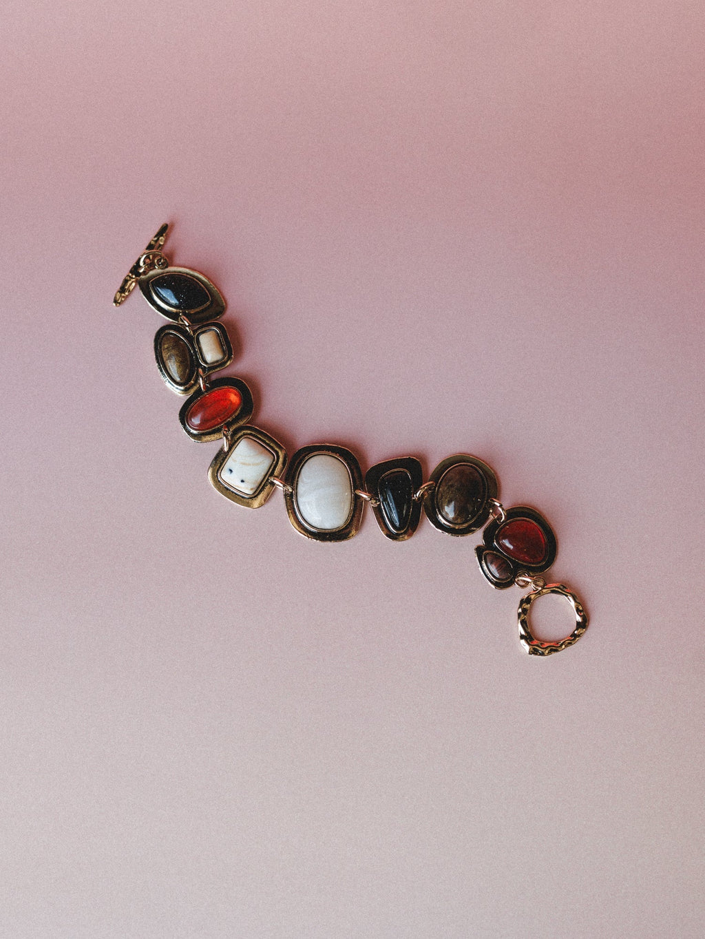 Honey Stone Bracelet - Brown Multi