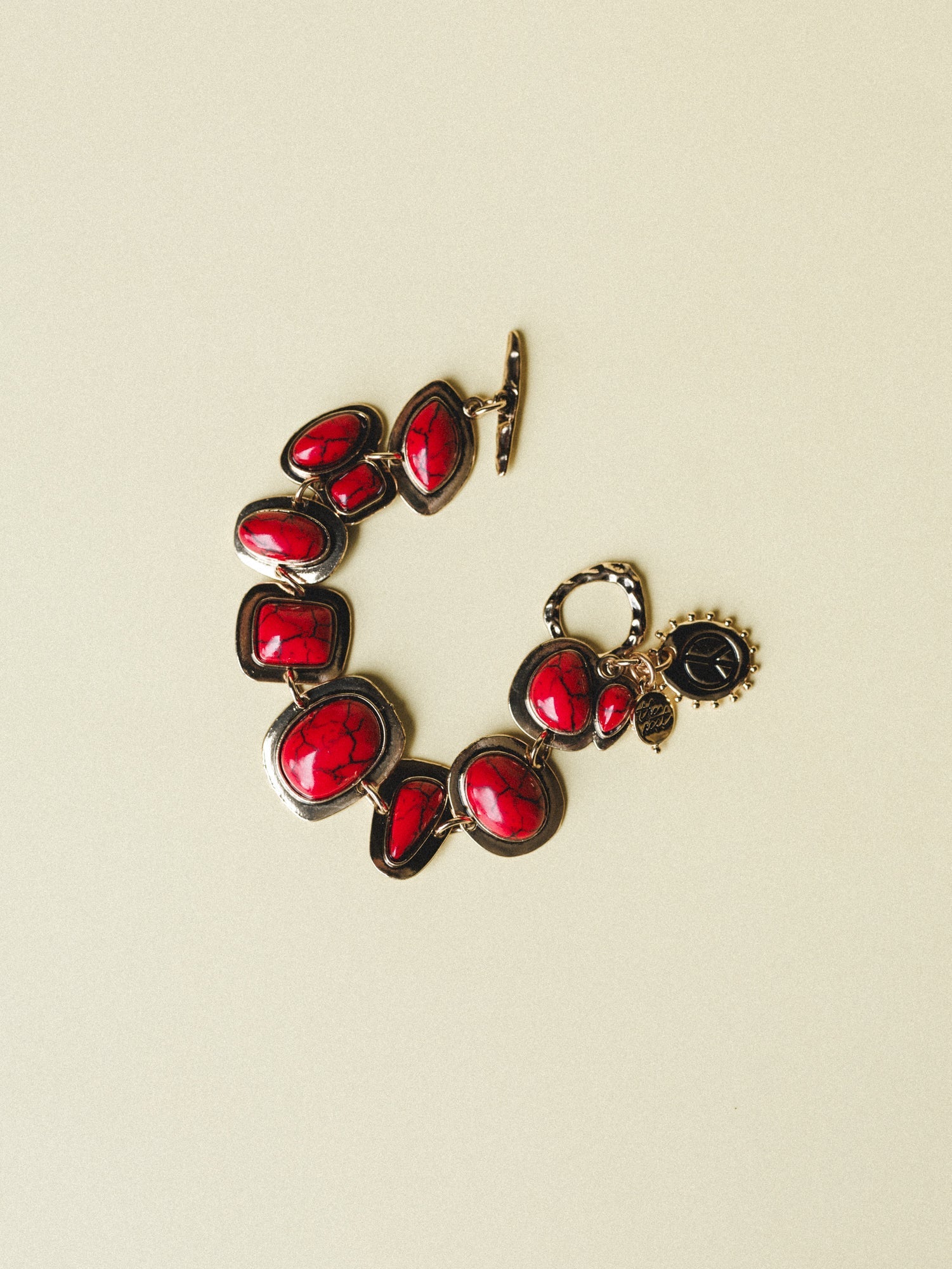 Honey Stone Bracelet - Red