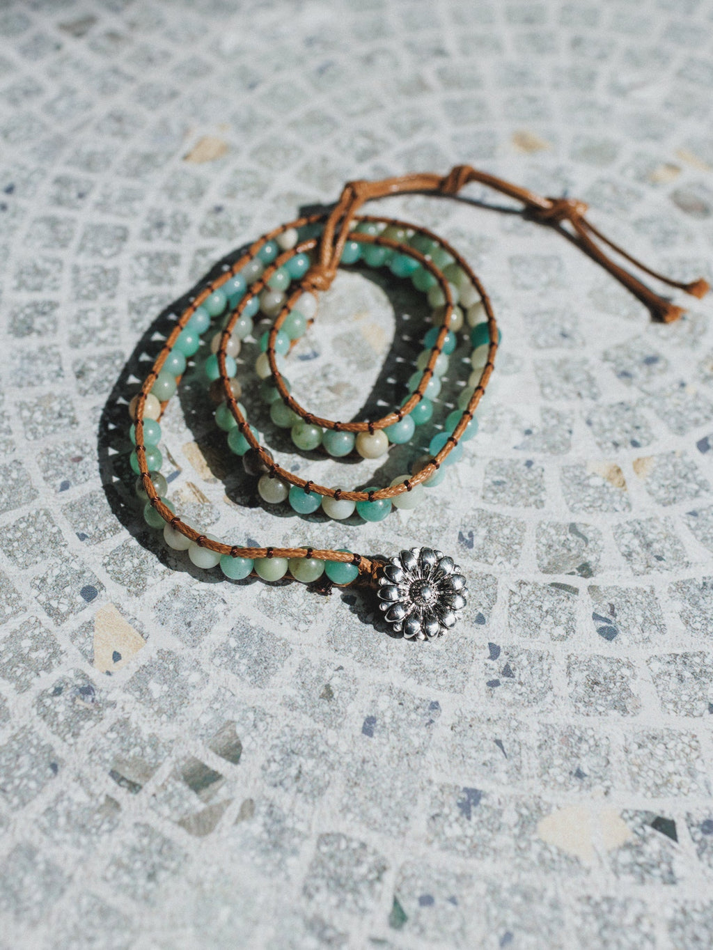 Solflower Wrap Bracelet - Blue