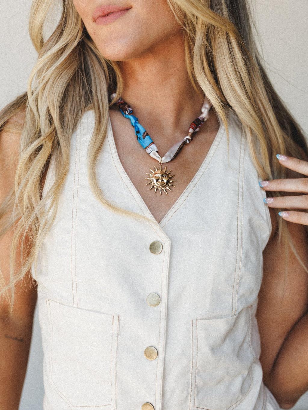 Sunshine Charm Necklace - Gold