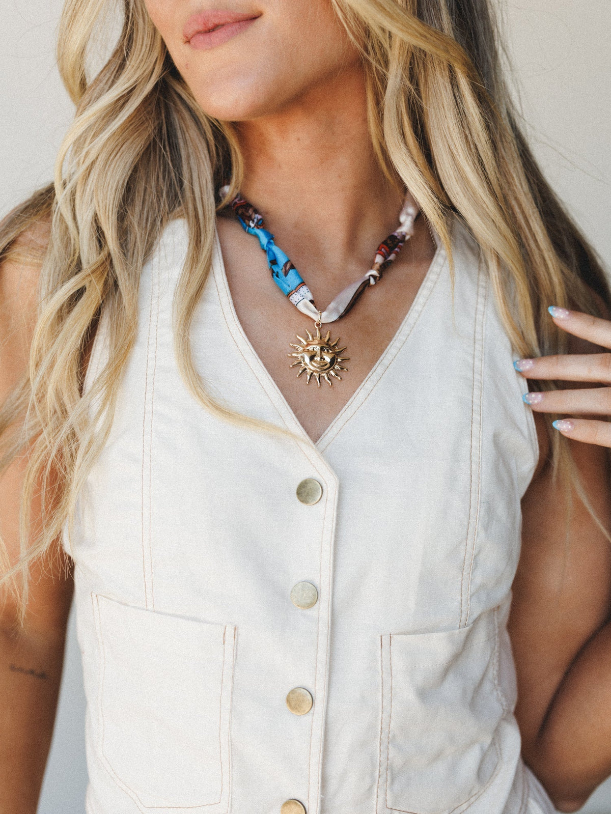 Sunshine Charm Necklace - Gold