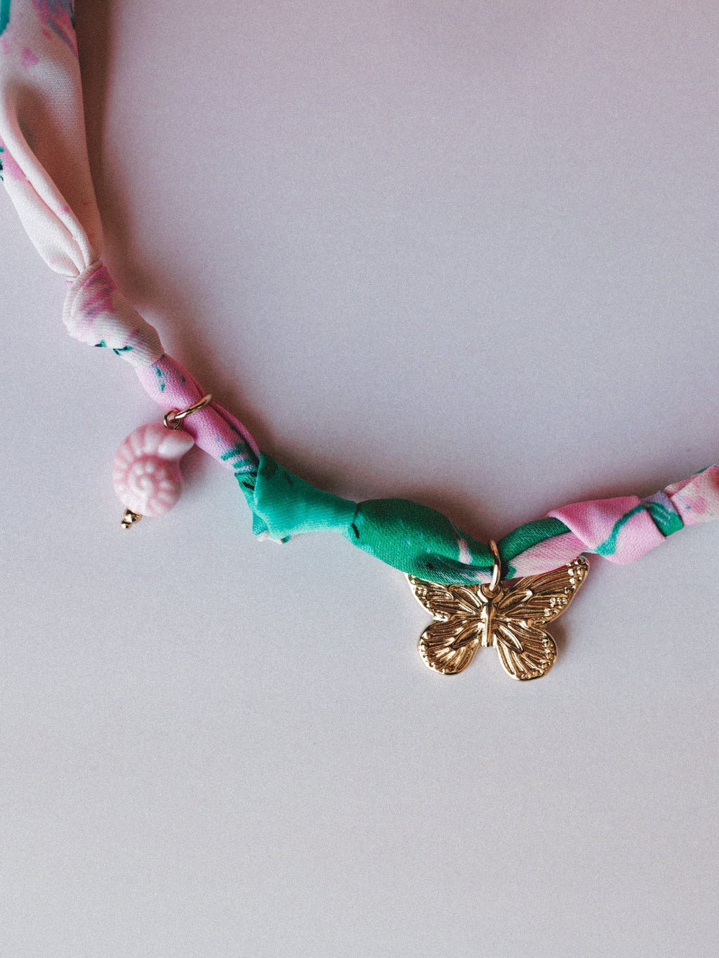 Rae Butterfly Charm Necklace - Gold