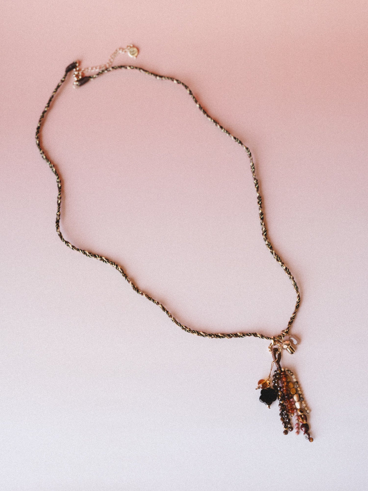 Jellyfish Whimsy Necklace - Brown