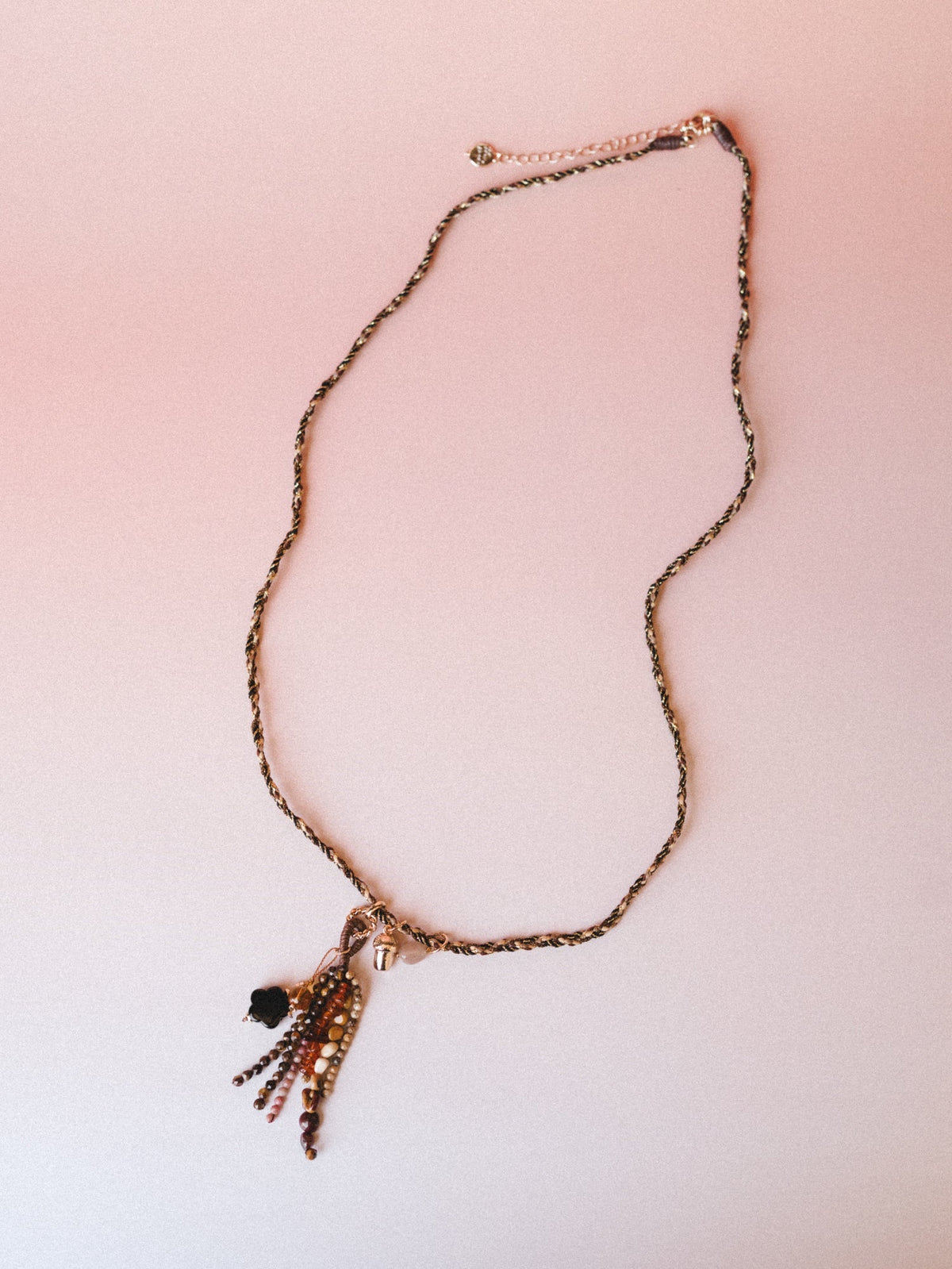 Jellyfish Whimsy Necklace - Brown