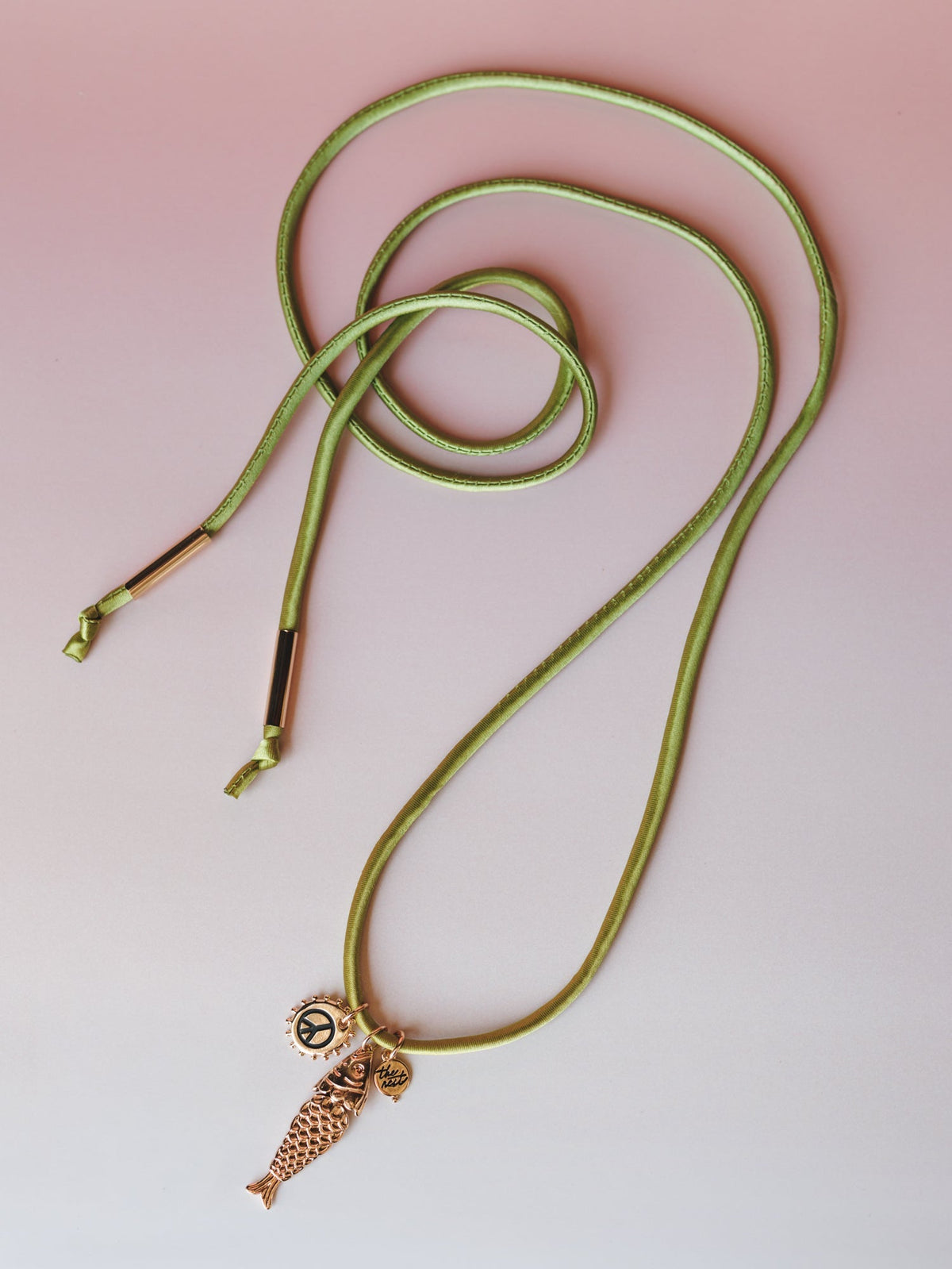 Coastal Charm Wrap Necklace - Green