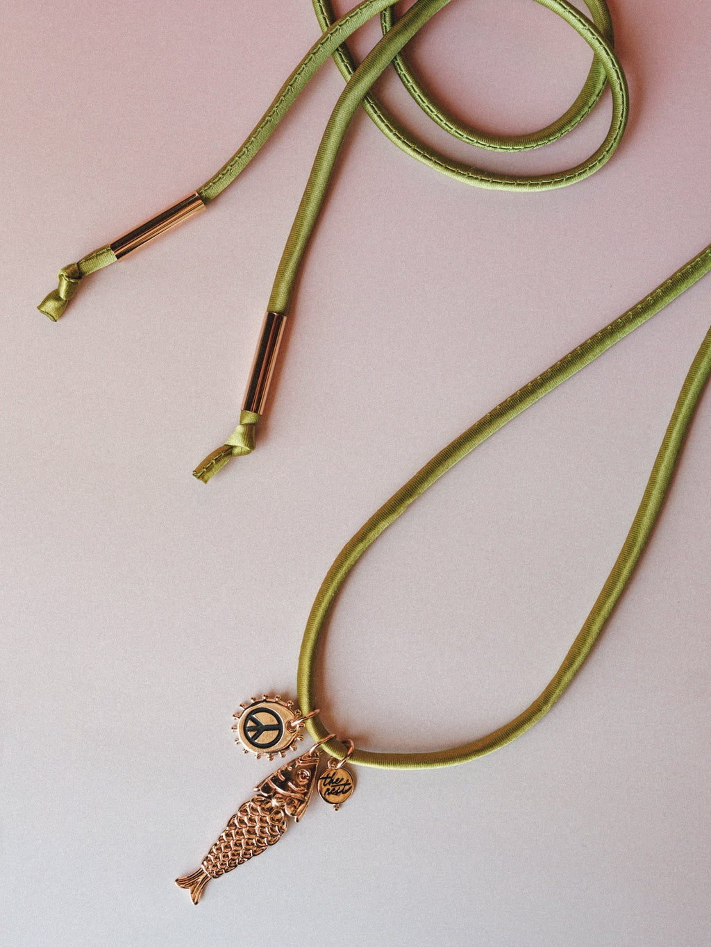 Coastal Charm Wrap Necklace - Green