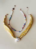 Golden Tide Charm Necklace Set - Yellow