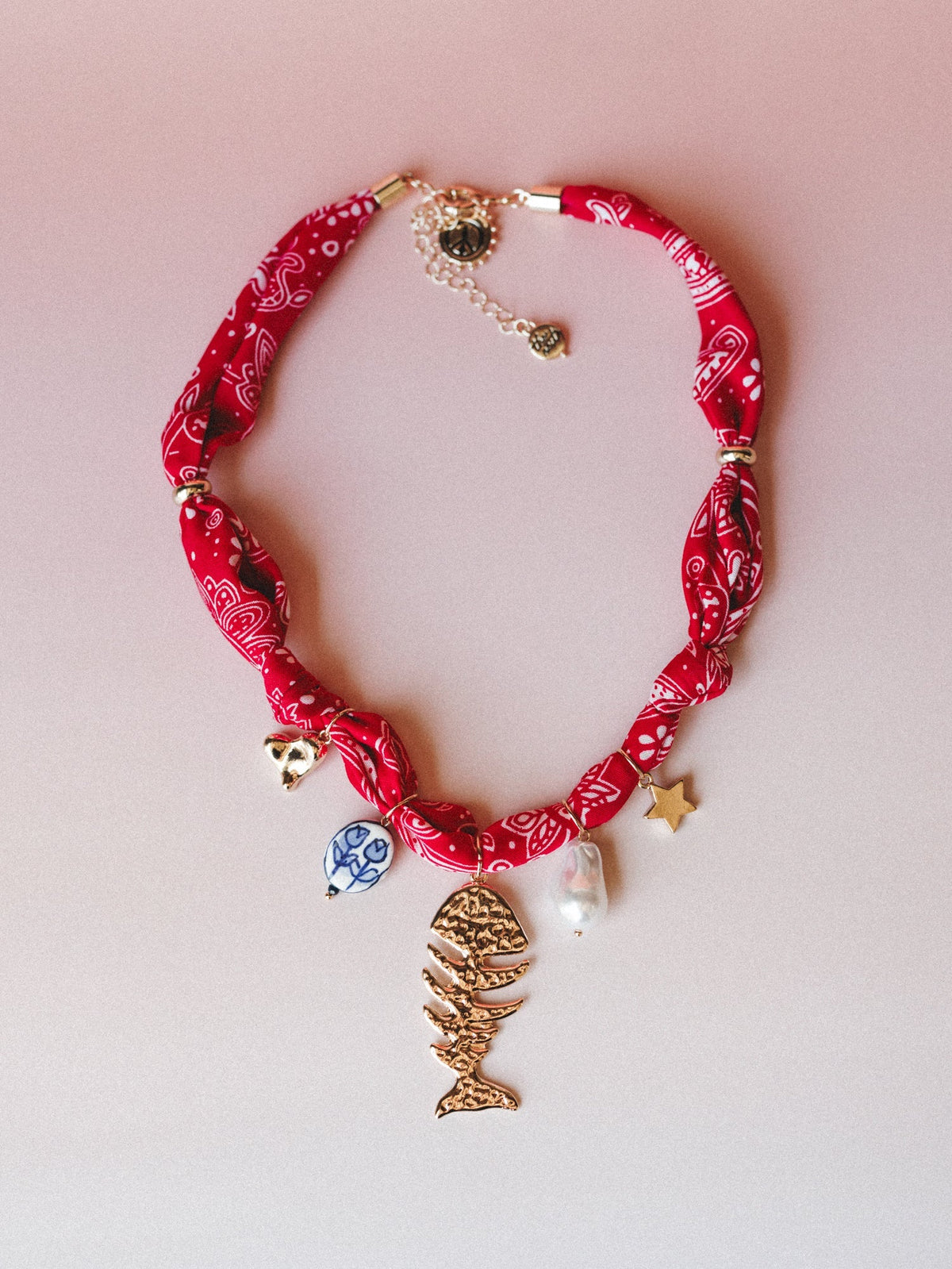 Golden Sea Necklace - Red