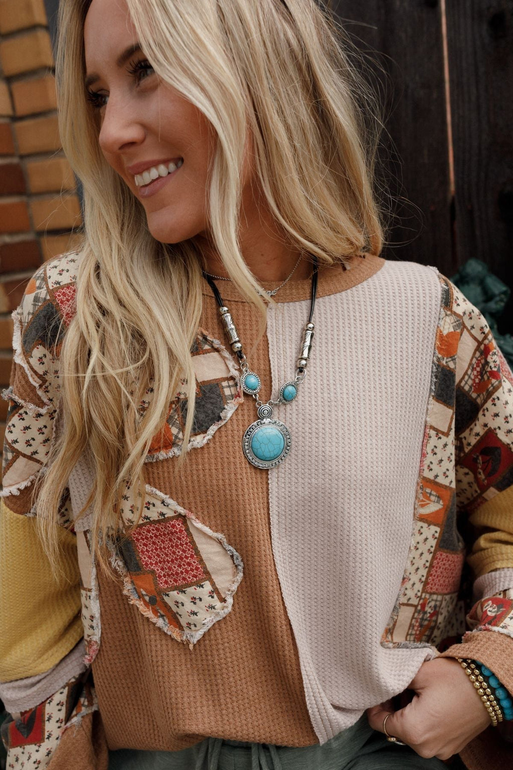 Mesa Moon Necklace - Turquoise