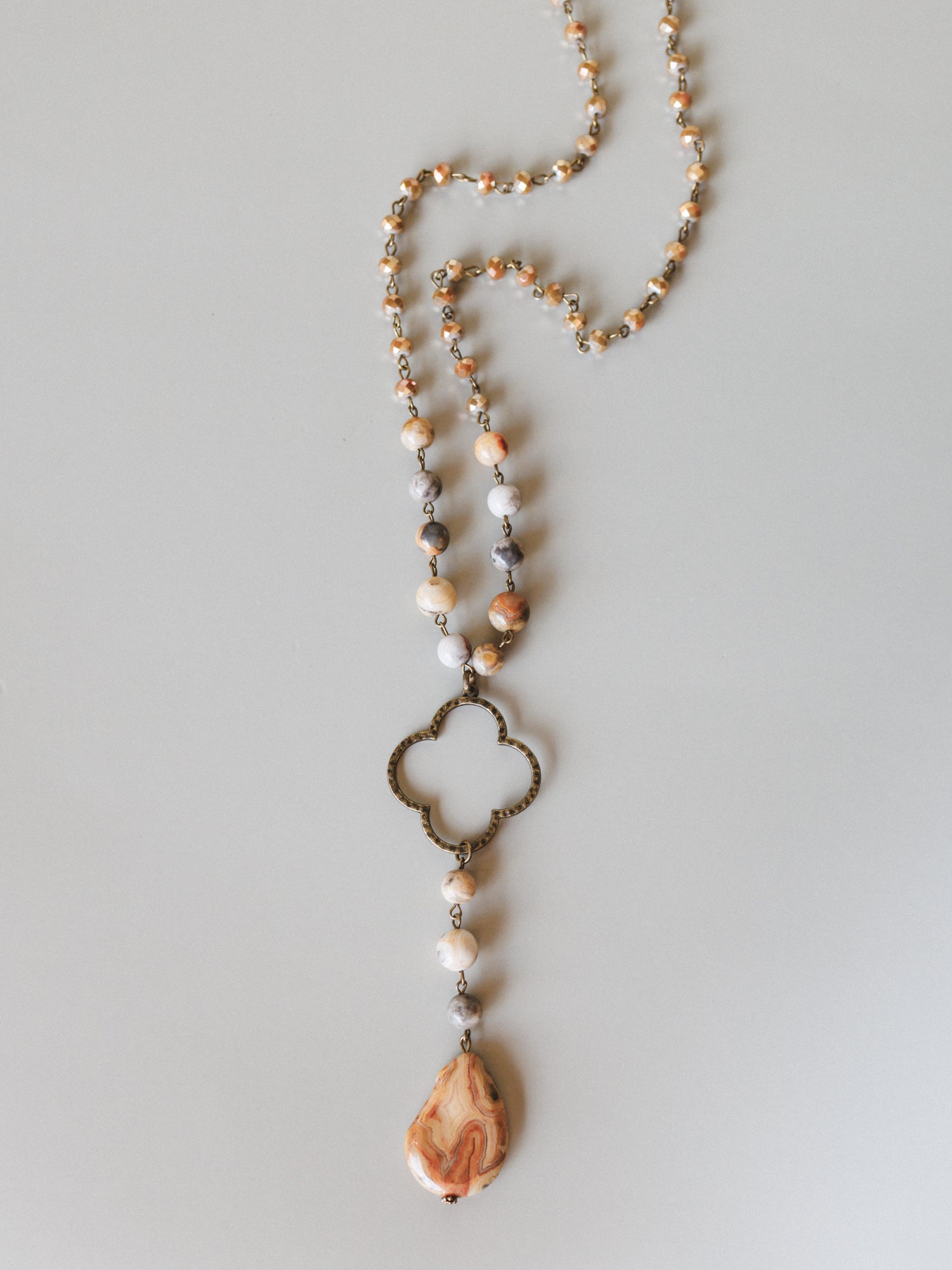 Alani Necklace - Taupe