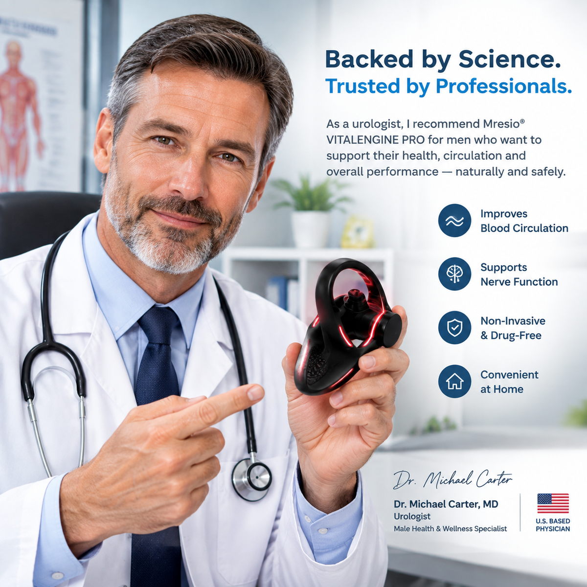 🔥Mresio® VitalEngine Pro-The #1 5-in-1 at-home trainer that reverses ED; PE with advanced Precision
