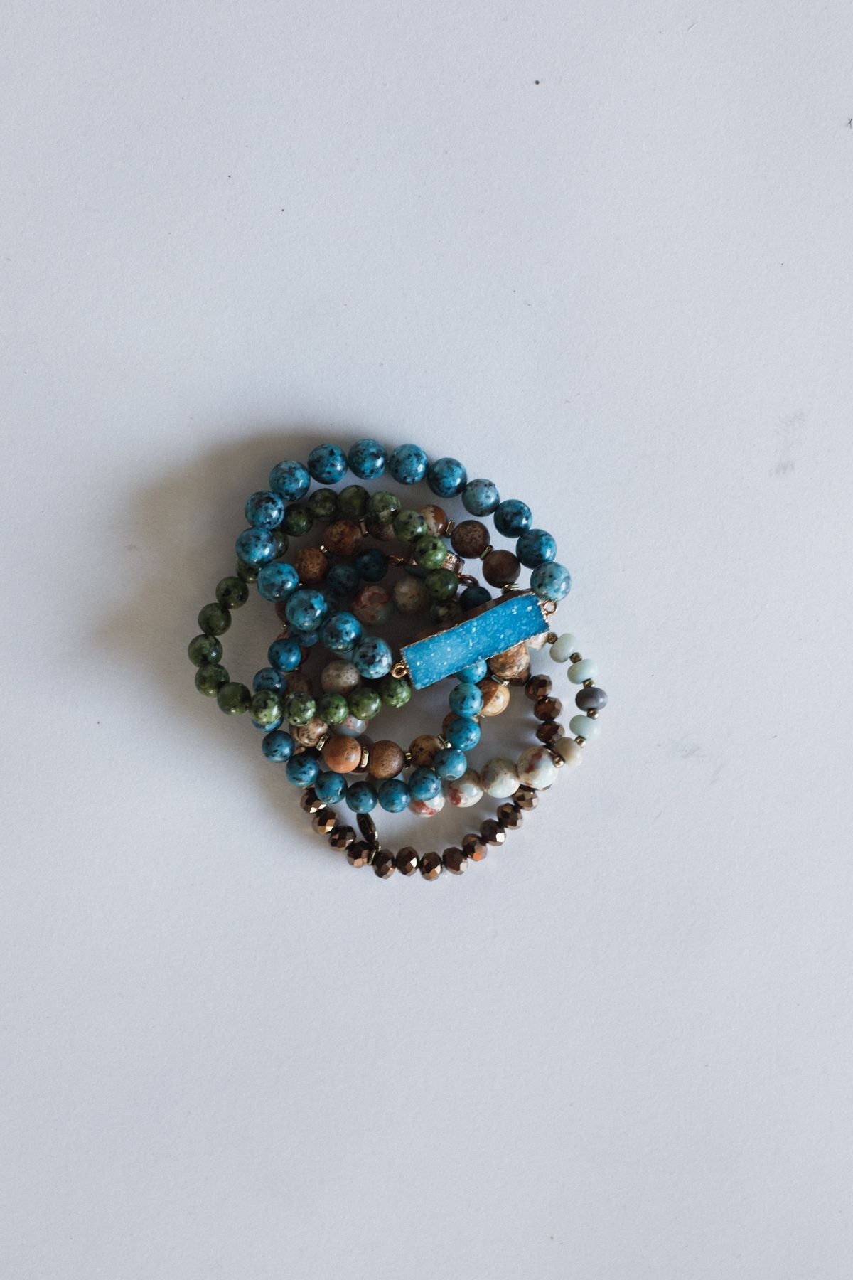 Blue Lagoon Bracelet Set - Blue