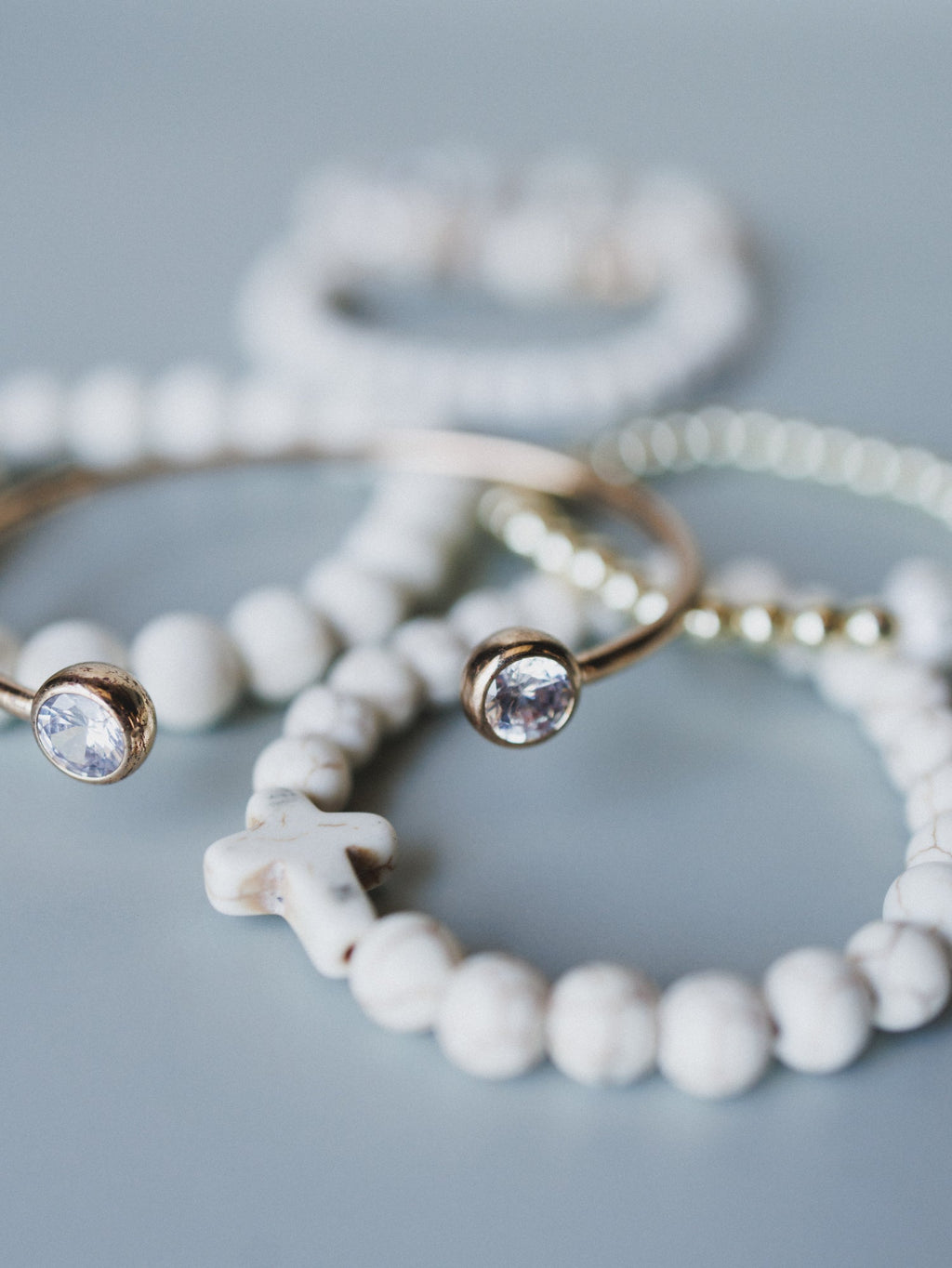 Aspen Bracelet Set - White