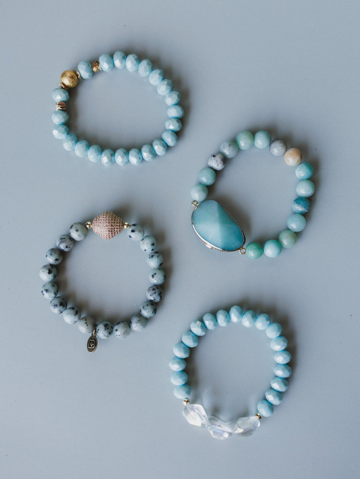 Julia Bracelet Set - Amazonite