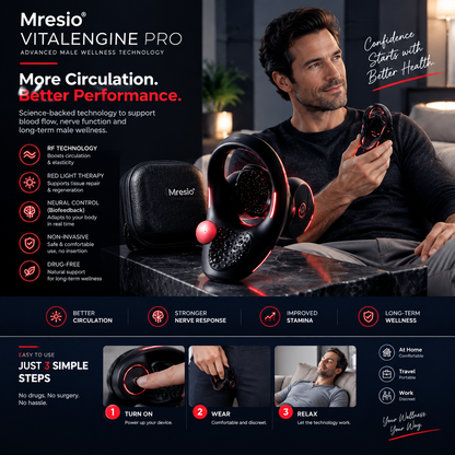 🔥Mresio® VitalEngine Pro-The #1 5-in-1 at-home trainer that reverses ED; PE with advanced Precision