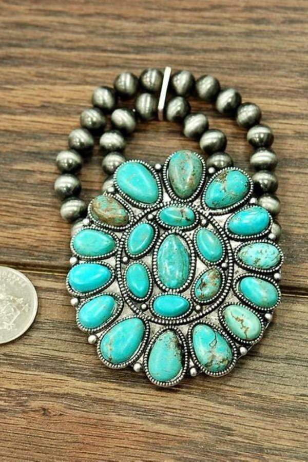 High Noon Turquoise Cuff Bracelet