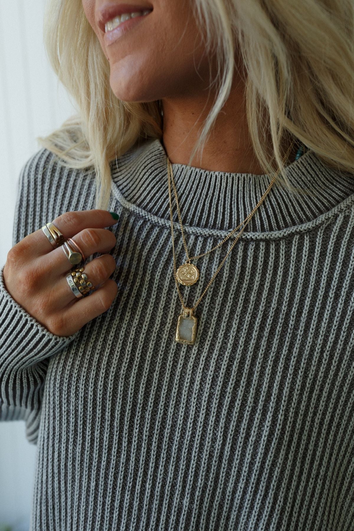 Make Me Blush Layered Necklace - Gold